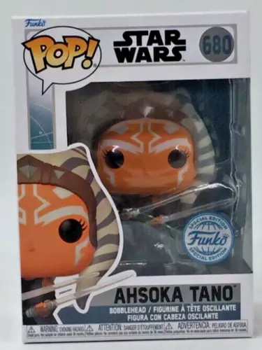 Funko Pop! Star Wars Ahsoka Tano #680 Funko Special Edition With Pop Protector