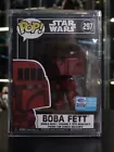 Funko Pop Star Wars Boba Fett #297 Red WonderCon Exclusive With Hard Stack