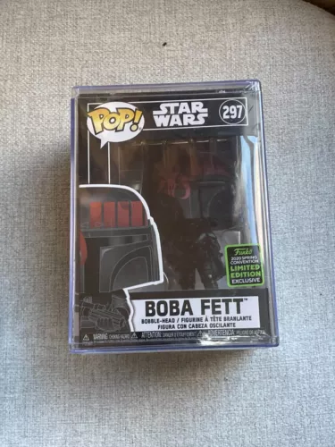 FUNKO POP STAR WARS BOBA FETT #297 SPRING 2020 EXCLUSIVE STACKS SEALED NEW