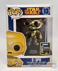 Funko Pop Star Wars C-3PO #13 Summer 2015 Vinyl Bobble Head Figure Protector NEW