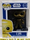 Funko Pop Star Wars C-3PO Bobble-Head First Edition Large Font #13 No Reserve