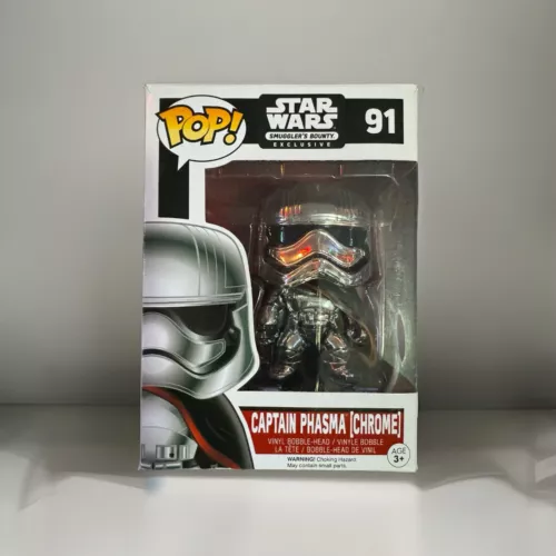 Funko POP! Star Wars: Captain Phasma (Chrome) #91 Smuggler's Bounty Exclusive