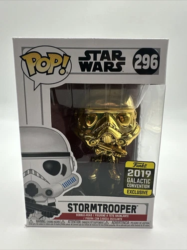 Funko POP! Star Wars Chrome Stormtrooper Gold #296 Vinyl Figure