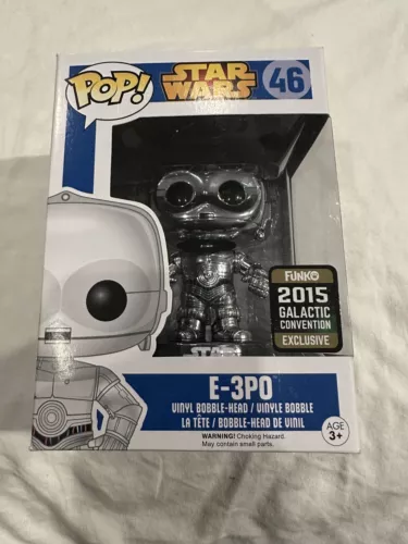 Funko Pop! - Star Wars - E-3PO #46 - Chrome 2015 Galactic Convention Exclusive
