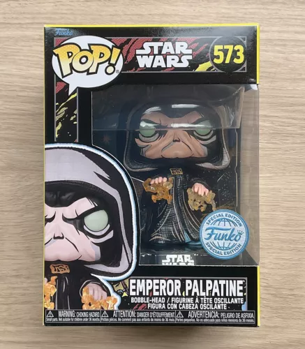 Funko Pop Star Wars Emperor Palpatine Retro Series #573 + Free Protector