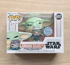 Funko Pop Star Wars Grogu With Anzellan Droidsmith #691 + Free Protector