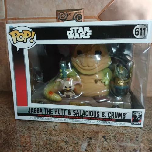 Funko POP! Star Wars Return of The Jedi #611 Jabba The Hutt & Salacious B. Crumb