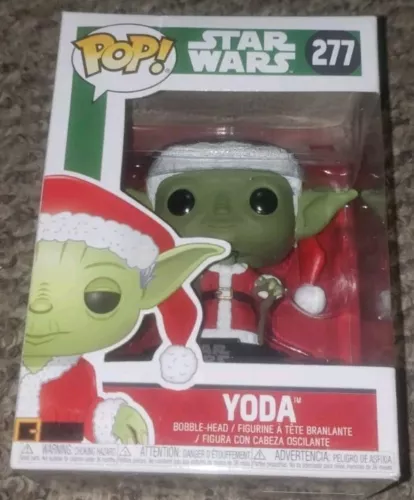 Funko Pop! STAR WARS: SANTA YODA ( No Eyelids Variant) #277 CHRISTMAS BOBBLEHEAD