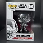Funko Pop! Star Wars Stormtrooper 296 Chrome *Blemished Box - See All Photos*