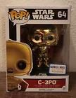 Funko Pop Star Wars The Force Awakens C-3PO Metallic 64 Figure Barnes & Noble Ex