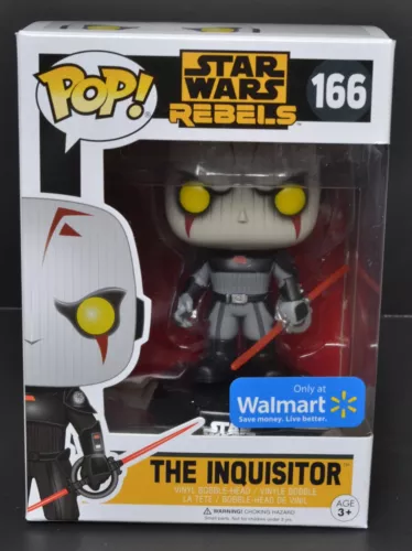 Funko Pop 'Star Wars' THE INQUISITOR Figure #166 NRFB Walmart Exclusive Rebels