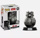 Funko Pop Star Wars The Last Jedi BB-9E 202 Chrome Exclusive + POP PROTECTOR