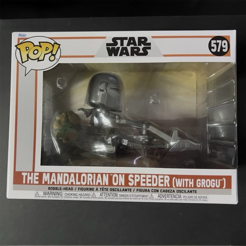 Funko Pop! Star Wars The Mandalorian on Speeder with Grogu #579 Vinyl Figure