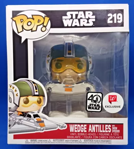 Funko Pop! Star Wars Wedge Antilles with Snow Speeder Walgreen's #219 Not Mint