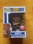 Funko Pop! Star Wars: Wicket #26 Flocked Fugitive Toys Exclusive Rare Htf