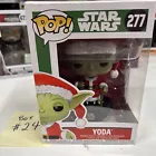 Funko Pop Star Wars Yoda 277 Vinyl Figure Bobblehead Christmas Santa Suit Yoda