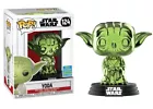 Funko POP! Star Wars YODA Green Chrome 124 Limited + Protective Case