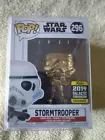 Funko Pop! Stormtrooper Gold Chrome #296 Star Wars 2019 Galactic Convention