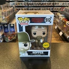 Funko Pop! Stranger Things Hopper w/ Donut #512  Limited Chase (Damaged Sticker)
