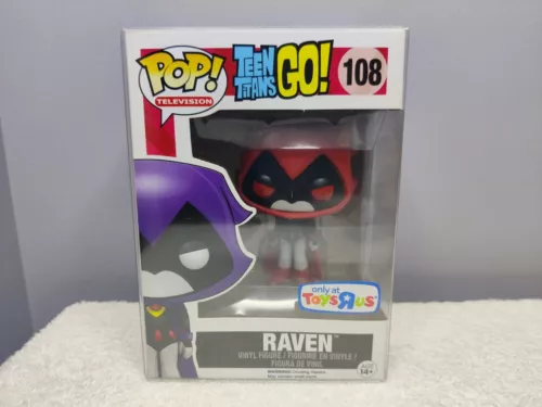 Funko Pop Teen Titans Go! Raven (Red) Only at Toys R Us #108 w/Protector