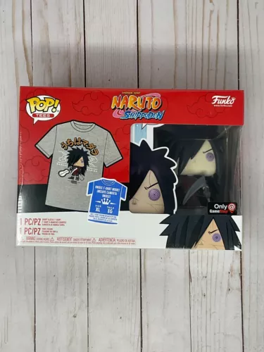 Funko Pop! TeeS Naruto Shippuden Madara Uchiha #978 Gamestop Size XL G03