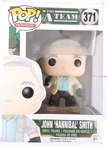 FUNKO POP TELEVISION #371 JOHN 'HANNIBAL' SMITH A-TEAM VINYL FIGURE  SMALL DiNG