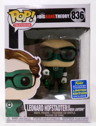 Funko Pop! Television Big Bang Theory 836 Leonard Hofstadter as Green Lantern