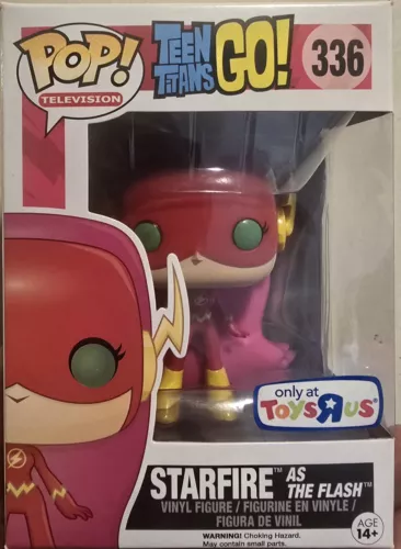 Funko POP! Television DC Teen Titans Go! Starfire as The Flash #336 Vinyl (b)