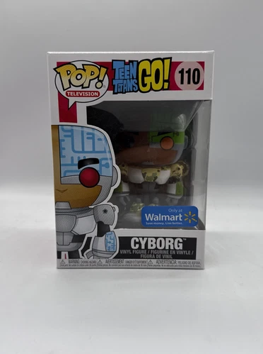 Funko POP! Television: Teen Titans Go! Cyborg [Green Camo] #110 (Walmart EXCL)