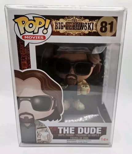 Funko Pop! THE DUDE #81 The Big Lebowski with Protector