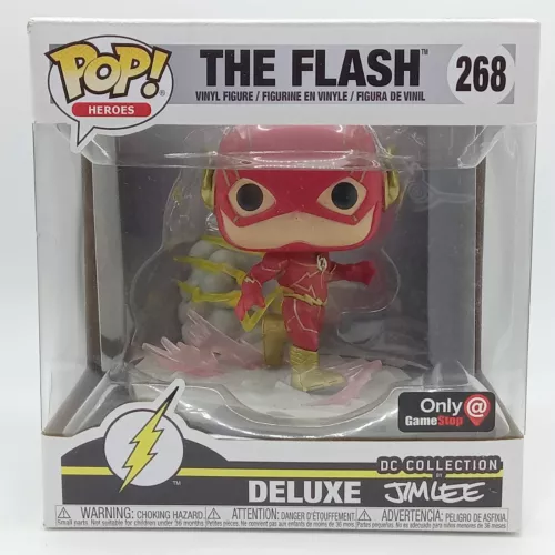 Funko Pop! The Flash 268 GameStop Exclusive Deluxe Jim Lee DC Comics Vinyl Toy