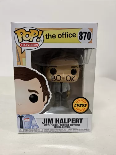 Funko POP! The Office JIM HALPERT Chase #870 Book Face w/ Protector