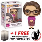 FUNKO POP THE OFFICE PHYLLIS VANCE #1131 EXCLUSIVE VINYL FIGURE + PROTECTOR