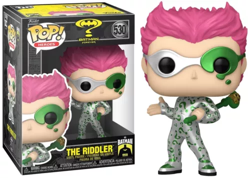 Funko Pop! THE RIDDLER METALLIC #530 Batman Forever Figure NEW & AUTHENTIC -UK