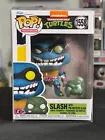 Funko Pop! TMNT Ninja Turtles - Slash w/ Pre-Mutated Slash #1558 In Protector