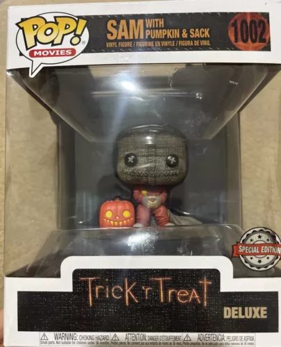 Funko Pop! Trick ‘R Treat #1002 Sam With Pumpkin And Sack Spirit Exclusive