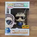 Funko Pop TV #503 Parks & Recreation Burt Macklin FBI Hot Topic Exclusive