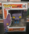 Funko Pop! Vaulted DragonBall Z Beerus Funimation Exclusive #120 Protector MINT!