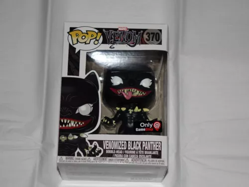 FUNKO POP! Venomized Black Panther Venom #370 Gamestop Exclusive Vaulted NM