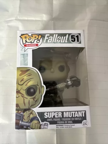 FUNKO POP! VINYL #51 FALLOUT SUPER MUTANT IN NON-MINT BOX