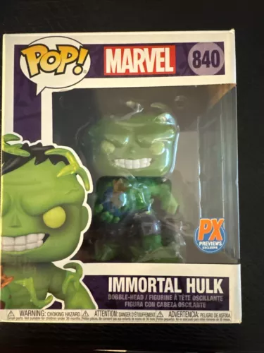 Funko Pop! Vinyl 6": Marvel - Immortal Hulk 840 (Glows in the Dark) PX Previews