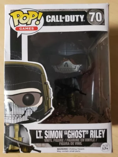 Funko Pop! Vinyl: Call of Duty - Lt. Simon "Ghost" Riley #70 (Mud Splatter) DMG