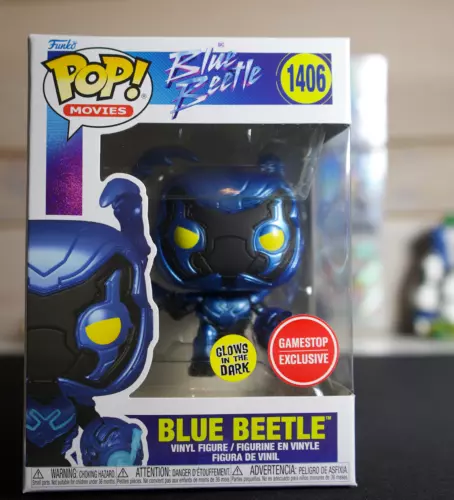 Funko Pop! Vinyl: DC Universe - Blue Beetle (Glow) - GameStop (Exclusive) #1406