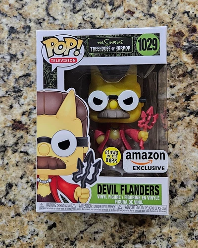 Funko Pop! Vinyl: Devil Flanders #1029 The Simpsons: Treehouse of Horror GITD