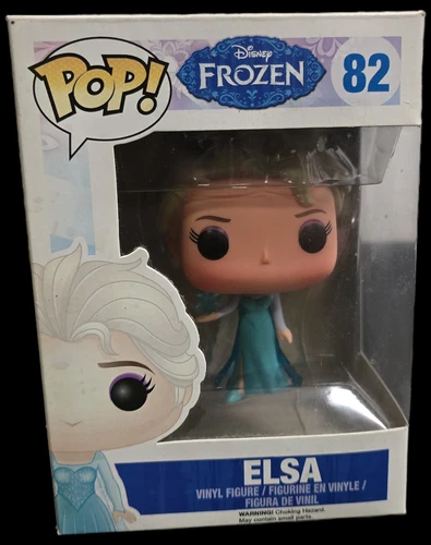 Funko Pop! Vinyl: Disney Frozen Elsa # 82 New In Non-mint Box
