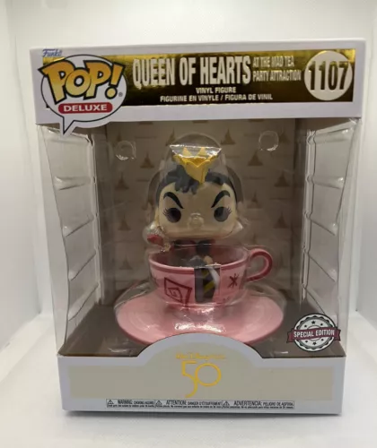 Funko Pop Vinyl Disney Queen of Hearts Mad Hatters Tea Party 1107 Villain Alice