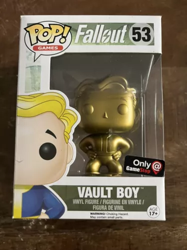Funko Pop! Vinyl: Fallout - Vault Boy - (Gold) - GameStop (Exclusive) #53