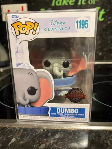 Funko Pop Vinyl Figure Disney Dumbo Special Edition No 1195 + Free Protector