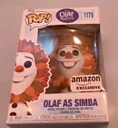 Funko Pop Vinyl Figure Disney Olaf as Simba Amazon Exclusive #1179 New in Box