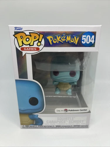 Funko Pop Vinyl Figure Squirtle #504 Pokemon Center Exclusive Pearlescent
